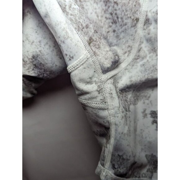 Omantic Women's Black And Gray Marble Print Biker Shorts Women's Size Medium - Picture 4 of 12